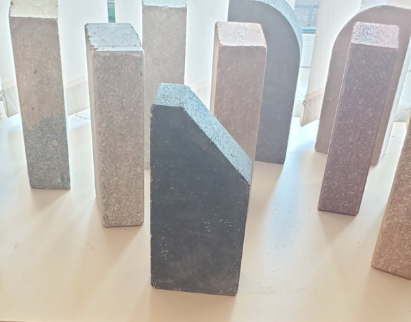 Цегла Зрізаний кут 250х120х65 мм, синя