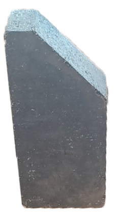 Цегла Зрізаний кут 250х120х65 мм, синя